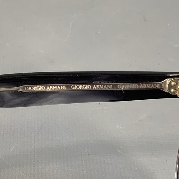 GIORGIO ARMANI Brown Transparent Acetate Teardrop Sunglasses - Picture 4 of 7